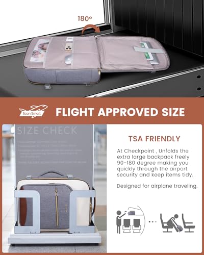 Image of LOVEVOOK 40L Travel Backpack for Women & Men, Airline Approved Carry On Luggage with 3 Packing Cubes, TSA Overnight Bags, Waterproof Personal Item Bag, Weekender Essentials Backpacks fits 17 inch Laptop