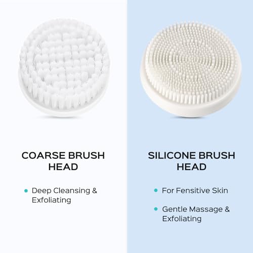 image for COSLUS Facial Cleansing Brush Silicone Face Scrubber: 2 in1 FBS-D Elec