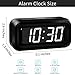 KWANWA Kids Alarm Clock, White LED, Battery, Auto-Night Mode, 12Hr/24Hr, Small, Travel, Bedside, Wall-Mount/Table-top, Easy to Read