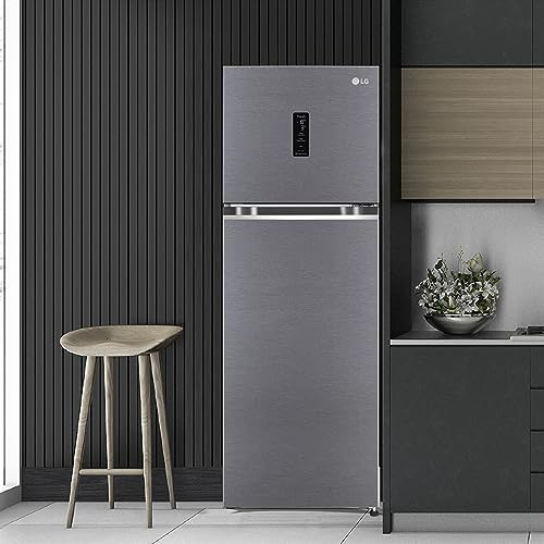 Image of LG 246 L 3 Frost-Free Smart Inverter Compressor Wi-Fi Double Door Refrigerator Appliance (GL-T262TDSX, Dazzle Steel, Convertible With Door Cooling+, 2023 Model)