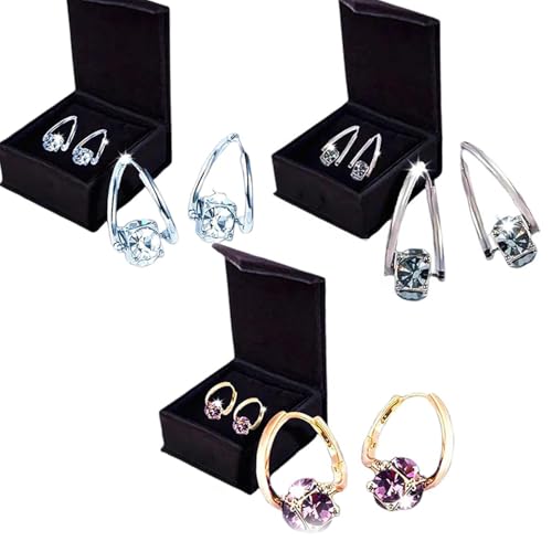 MagneTherapy Germanium-Ohrringe für Damen Drainage-Ohrringe zur Gewichtsunterstützung für den Alltag (3 color)