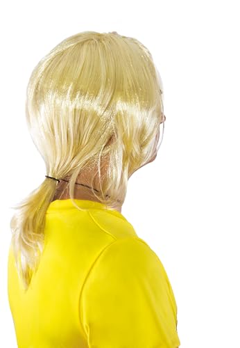 P'TIT CLOWN - 84160 - Perruque Brice de Nice - Licence Officielle - Cheveux Synthétiques - Sans Colle - Accessoire Déguisement Surfeur Humoristique - Taille Unique - Blond