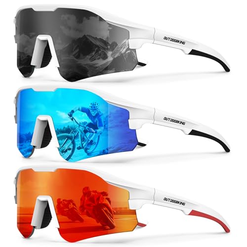 KALIYADI Mens-Sunglasses Polarized Running-Sunglasses: Sports Sun Glasses Men Women UV400 Protection for Cycling Fishing