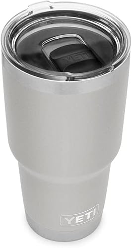 YETI Rambler Tumbler, Vacuum Insulated Stainless Steel Tumbler with Magslider Lid, Granite Grey, 30 oz (887 ml)