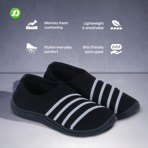 Image of DOCTOR EXTRA SOFT Lightweight Memory Foam Women's Shoes | Walking,Gym,Training,Running,Casual,Sports,Athletics| Stylish,Flexible,Comfortable| Slip-On,Loafers,Lace-Up,Sneaker for Ladies & Girls D-1004