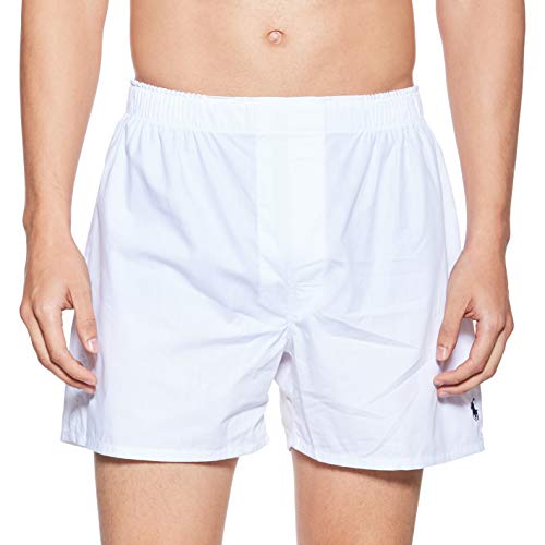 Polo Ralph Lauren Classic Fit Woven Cotton Boxers 3-Pack, M, White