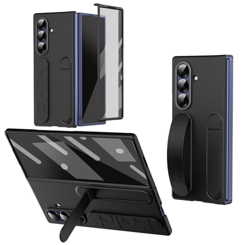 Coque Samsung Galaxy Z Fold 7 blindée avec béquille intégrée et poignée noire
