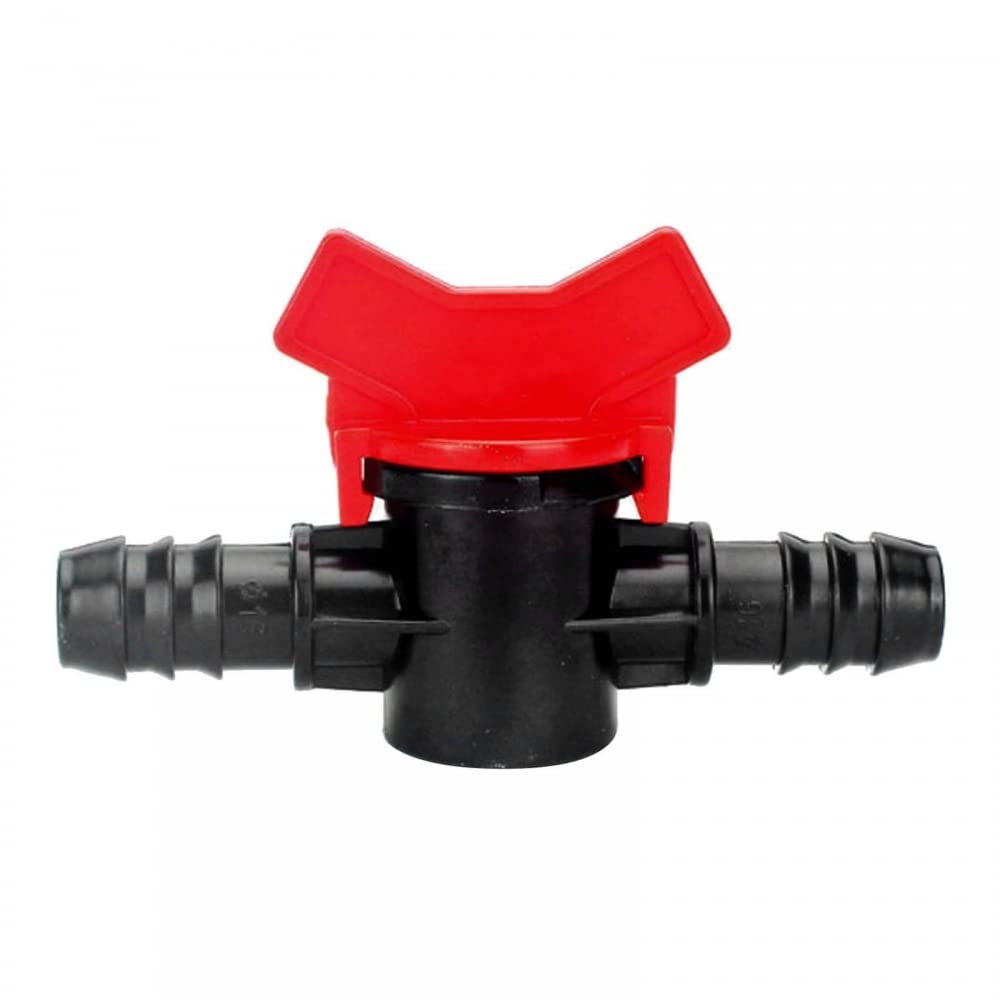 Dongker Barbed Ball Valve,12Mm/16Mm/12Mm To 16Mm Barb Connector Shut Off Switch For Garden Drip Irrigation Aquarium Hose Tube