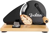 Manual Bread Slicer for Homemade Sourdough Bread, Hand Crank Bread Slicer With Scale Line, Suction Cup and Protective Cover, Adjustable Thickness