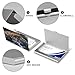 VstaDank The Lovers Skull Business Card Holder Fashion Aluminum Alloy Flip Cover Credit Card Holder High End Professional Name Cards Case Exquisite Pocket Metal Cards Holder for Work