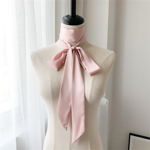 Ribbon Silk Scarf For Women Hand Tied Neck Scarf French Neckwear For Women Party Hairband Fashion Ribbon Headband4