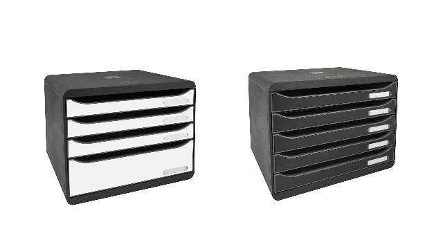 Exacompta 309798D 1x BIG-BOX PLUS ladenbox met 5 laden voor A4 Exacompta 309798D 1x BIG-BOX PLUS ladenbox met 5 laden voor A4