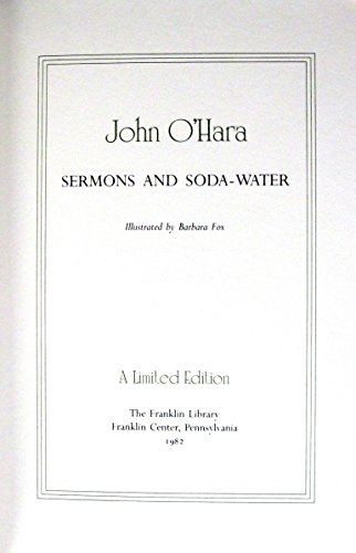 Sermons & Soda-Water (Collected Stories of the ... B0006EBHXO Book Cover
