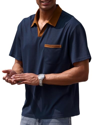 Chemise de golf respirante et légère OMEWEE t-shirt manches courtes homme