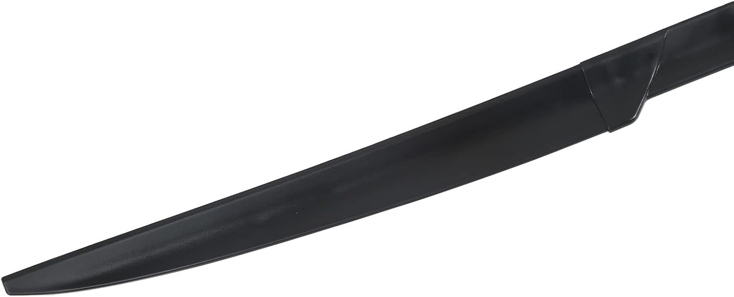 Qiilu Universal Wing Spoiler, Rear Spoiler Wing 52.76 Inch Rubber Trunk Lid Tailgate Spoiler Wing Three Stage Splicing