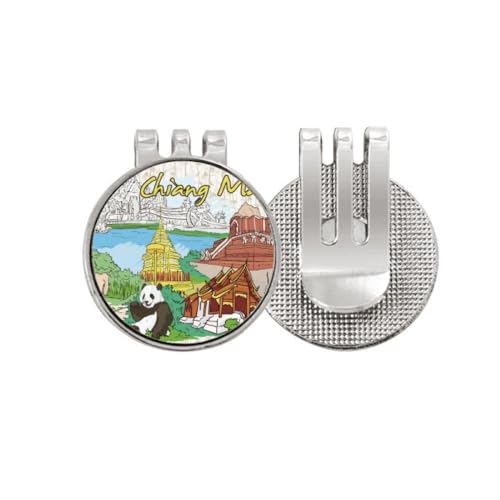 DIYthinker Chiang Mai Panda Golf Ball Marker Hat Clip