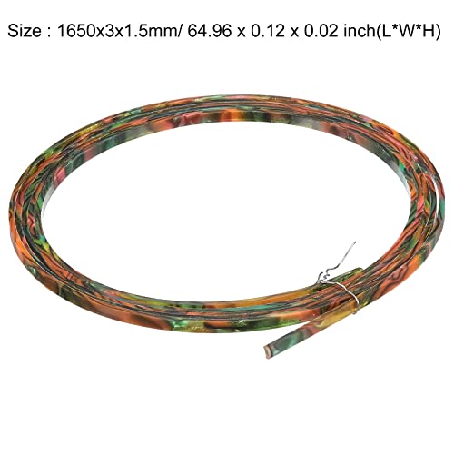 Meccanixity Plastic Binding Purfling Strip 1650X3X1.5Mm Guitar Binding Edge Trim For Acoustic Classical Guitar Green Pink 1 Pack #TOP1