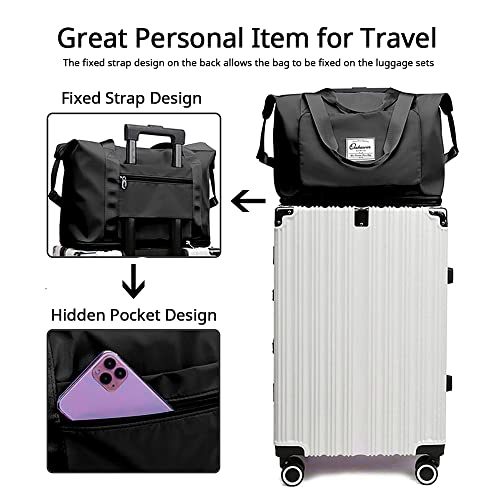 Orshawer Large Capacity Folding Travel Bag, Portable Lightweight Carry on Bag, Dry and Wet Separation Sports Duffel Bags by Orshawer - Image 4