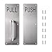 Set of Stainess Steel Door Handle Pull and Push Plate
