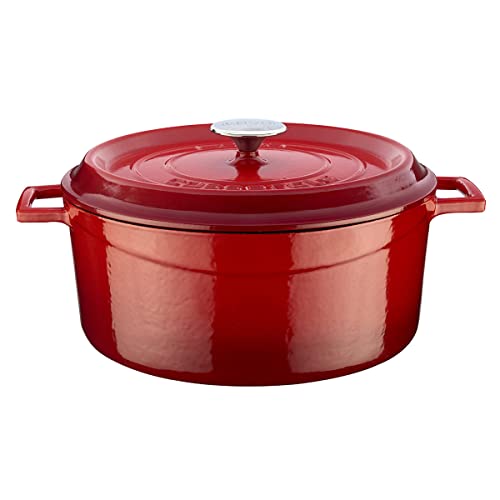 Lava Signature Enameled Cast-Iron Round Dutch Oven - 7 Quart Cobalt Blue product thumbnail 12