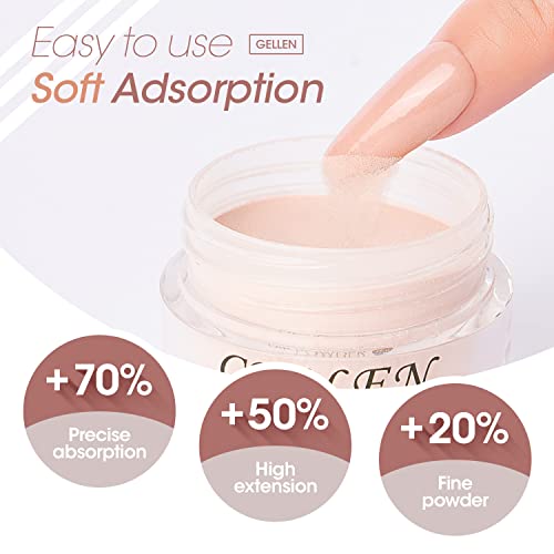 Gellen Nude Dip Powder Nail Kit, 12 Colors Acrylic Dipping Powder Nail Kit, Fall Winter Nail Dip Powder Colors - Classic Nudes Dip Manicure #TOP4