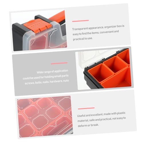 Rangement vis boulons écrous compartiments plastique transparent - 7