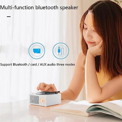 Hanabitx Enceinte tourne-disque vinyle V5.0 compatible Bluetooth – Style vintage – Vert - Les Beatles, Paul McCartney, John Lennon, RIngo Starr, George Harrison Hanabitx Enceinte tourne-disque vinyle V5.0 compatible Bluetooth - Style vintage - Vert – Image 4