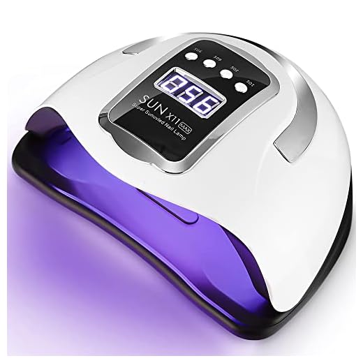 UIHOL Lámpara de Uñas UV LED, 280W 66 Lámparas Profesional Lámpara Secadora de Uñas Rápido, Curado de Esmalte de Gel con 4 Temporizador y Pantalla LCD Para Manicura/Pedicura Nail Art en el Hogar