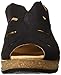 El Naturalista Womens Leaves 5009 Wedge Mule Shoes, Black, EU 38 / US 8