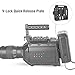 Aluminum Alloy CNC V Lock Battery Quick Release Plate, Black Firm Base with Limit Structure, Multiple Screw Slots for V Type Camera Battery Mount