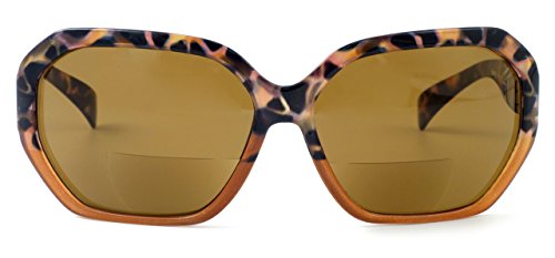 Image of Calabria 644SB Women's Oversized Hexagonal BiFocal Non-Polarized Reading Sunglasses Bi-Focal Sunglass Readers UV Protection