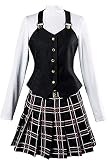 ZYHCOS Cosplay Costume Persona 5 Queen School Uniform Vest Skirt (Womens-Large)
