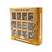 Ancient Metals 12-Piece Metal Puzzle Set – Brain Teaser Disentanglement Puzzles for Adults & Teens, Logic Game Gift for Men, Stress Relief Desk Toys, Unique Metal Mind Challenges