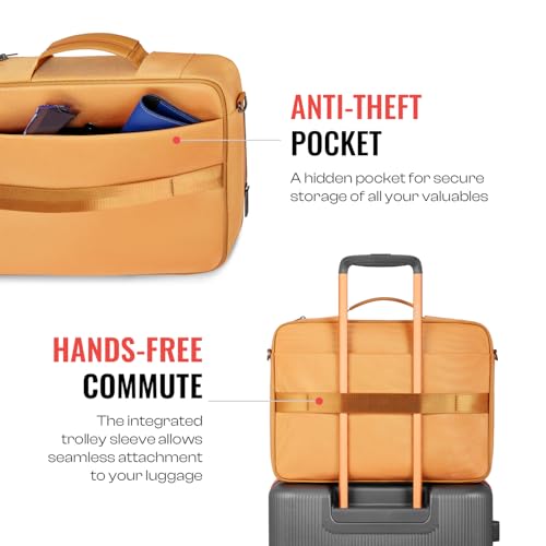 Image of Urban Jungle by Safari, The Cruze, Unisex Messenger Laptop Bag | Fits 16 inch Macbook, Laptop | Lightweight & Durable Satchel with Trolley Sleeve