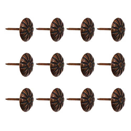 Veemoon Iron Mini Upholstery Tacks Chrysanthemum Design 100pcs for Furniture Decor DIY