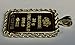 TEX 24k Fine Gold Suisse 20gram Bullion Ingot 14kt Rope Framed Charm/Pendant