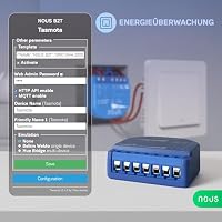 NOUS WiFi Smart Switch Modul mit Tasmota und Leistungsmesser, AC 16A/DC 10A, ESP32, Temp Sensor, Matter & MQTT, 1 Kanal, Trockenkontakte, Kompatibel mit Alexa, Home Assistant, Google Home – Ansicht 7