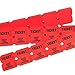 Red Raffle Tickets - 50/50 Double Tickets Suitable for Classroom Company Reward or Carnival Concert Entry Events Parties Fundraisers Prizes 200 Pieces