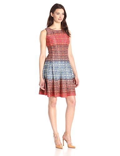Julian Taylor Women's All Over Printed A-Line Dress
