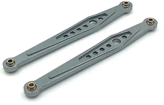 124006 12423 12427 12428 12429 Metal Rear Link Tie Rod Upgrade Parts Compatible with 1 12 Scale RC Cars Compatible with Various ModelsDark Grey