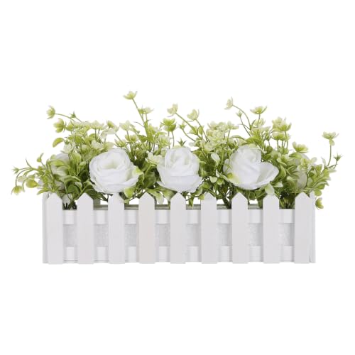 Composition en pot de rose artificielle pour centre de table de mariage et maison - 2