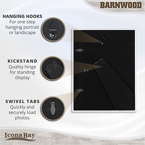Icona Bay BNWD-5X7-BNO1PK Brown Oak Picture Frame thumb #2