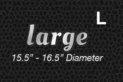 Universal Steering Wheel Cover and Seat Belt Cover Combo Pack (black, large)