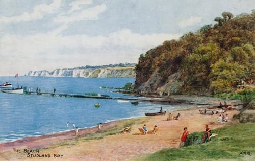Impresión en lienzo de la pintura Studland Bay de Alfred Robert Quinton reproducción de alta fidelidad