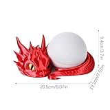 Dragon Stand for Echo Dot 4th/5th Gen | Lying Baby Dragon Holder | Black - Image 2