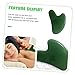 Jade Gua Board Massager Facial Scraping Massage Tool for Home Use Promotes Comfortable Grip for All Skin Types Made from High Grade Natural Jade