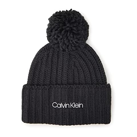 Gorro de Punto para Mujer Calvin Klein con Pompón de Cachemira Cover