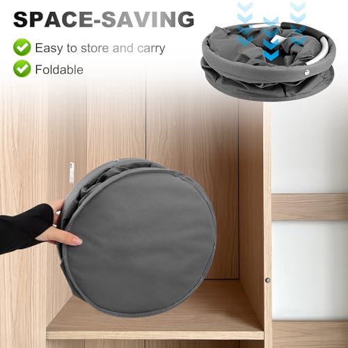 NVIYAM Putzmittel Organizer, Faltbarer Putztasche, Putzmittel Aufbewahrung mit Griff und 6 Tasche, Putzkorb Tragbar, Reinigungstasche für Innenbereich,Garten,Badezimmer, Schwarz