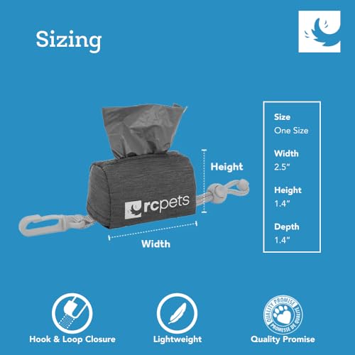 Image of RC Pets P.U.P Bag, Dog Poop Bag Holder with Leash Attachment (Pallette)