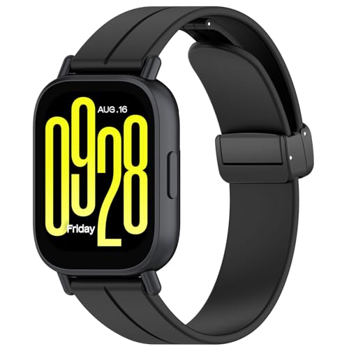 Bracelet silicone 22mm anti-irritation pour Huawei Watch GT5 Pro 46mm et Redmi Watch 5 Active